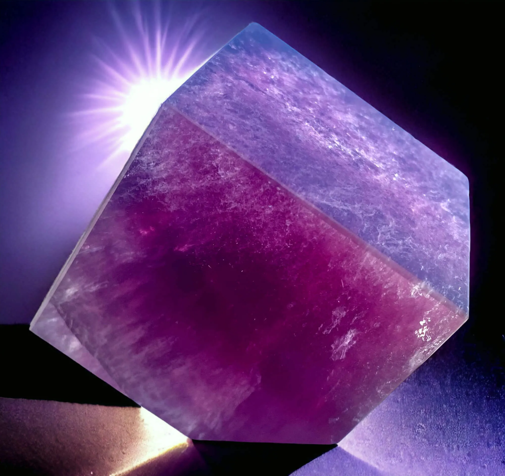 Cubo di Fluorite: Elegante Armonia nel Design