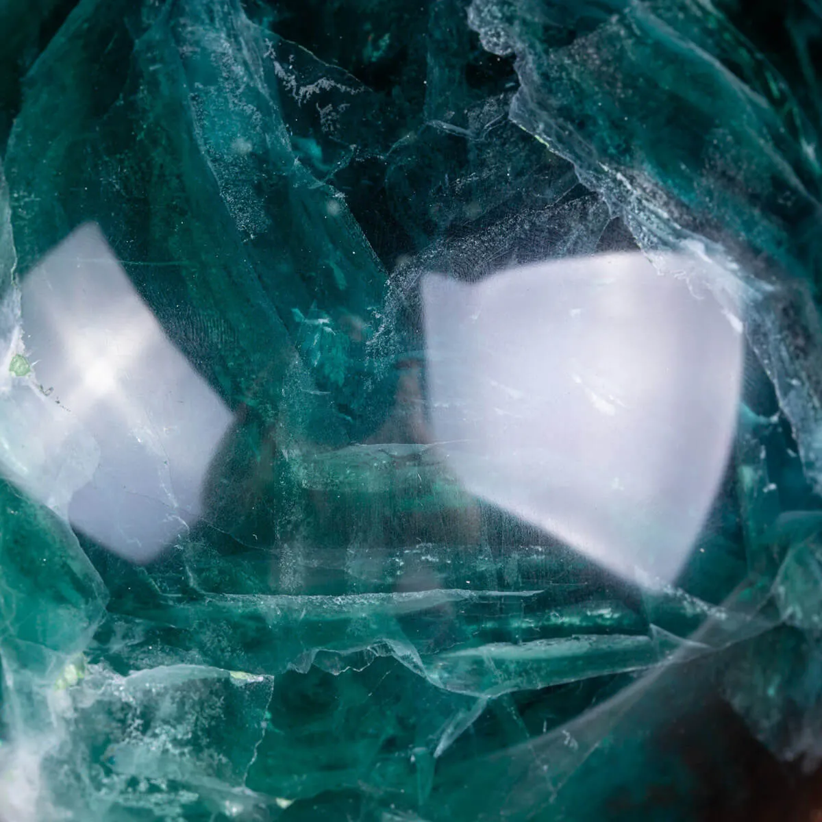 Grande Sfera di Fluorite Verde - Cristallo