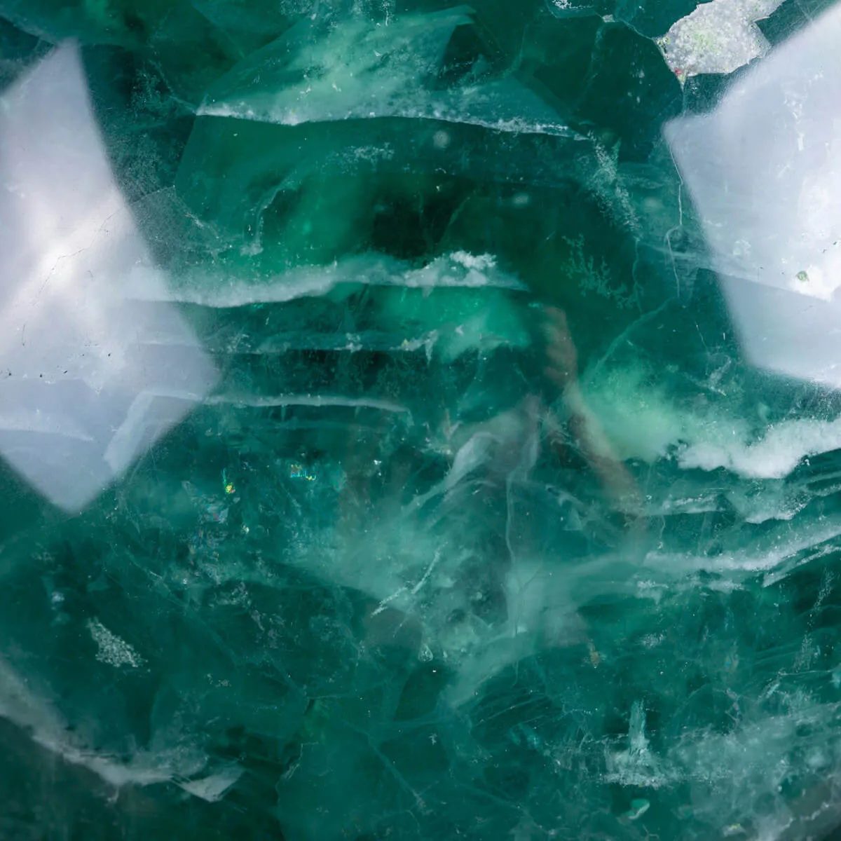 Grande Sfera di Fluorite Verde - Cristallo