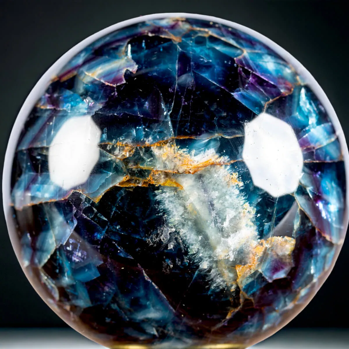 La Sfera di Fluorite Nera di Transbaikalia.
