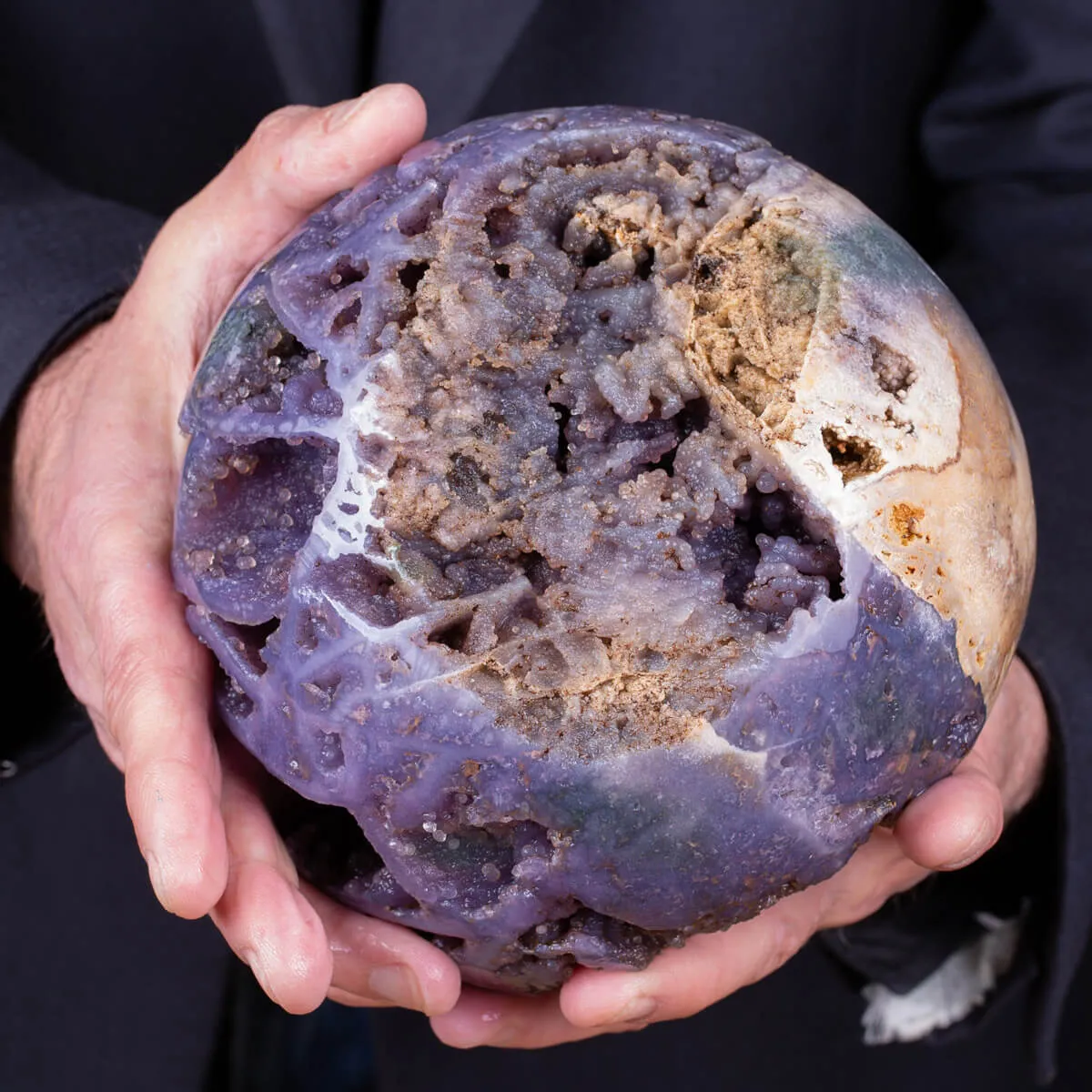 Straordinaria sfera di "Grape Agata"