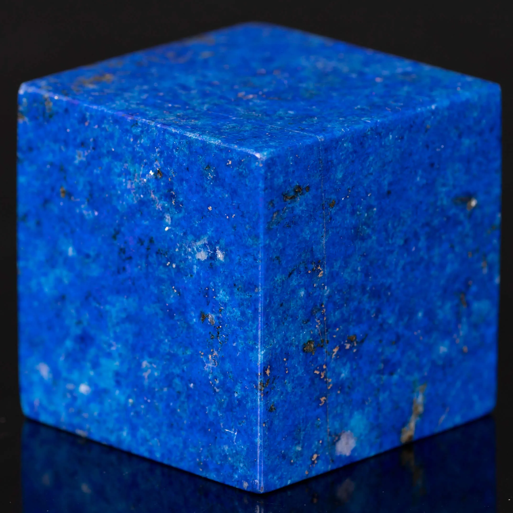 Cubo in Lapislazzuli – Taglio Geometrico Lucidato