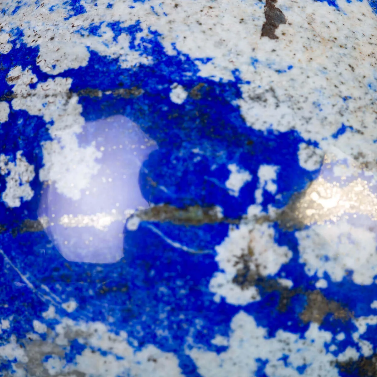 Sfera di lapislazzuli "Pianeta Blue"