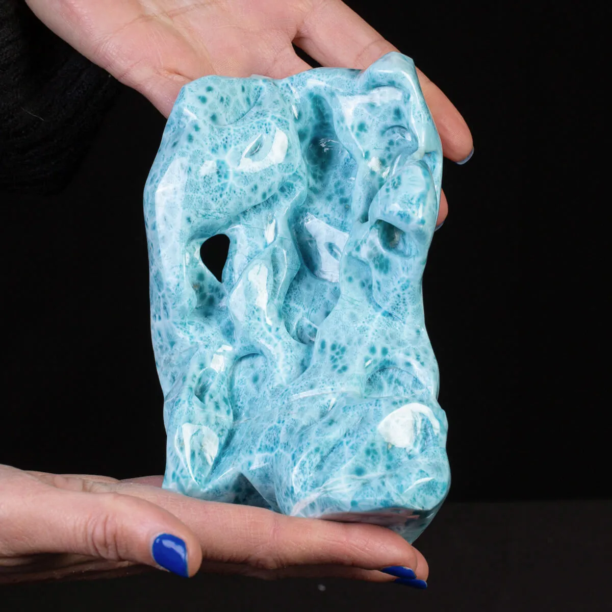 Estremamente raro: campione di Larimar XXL