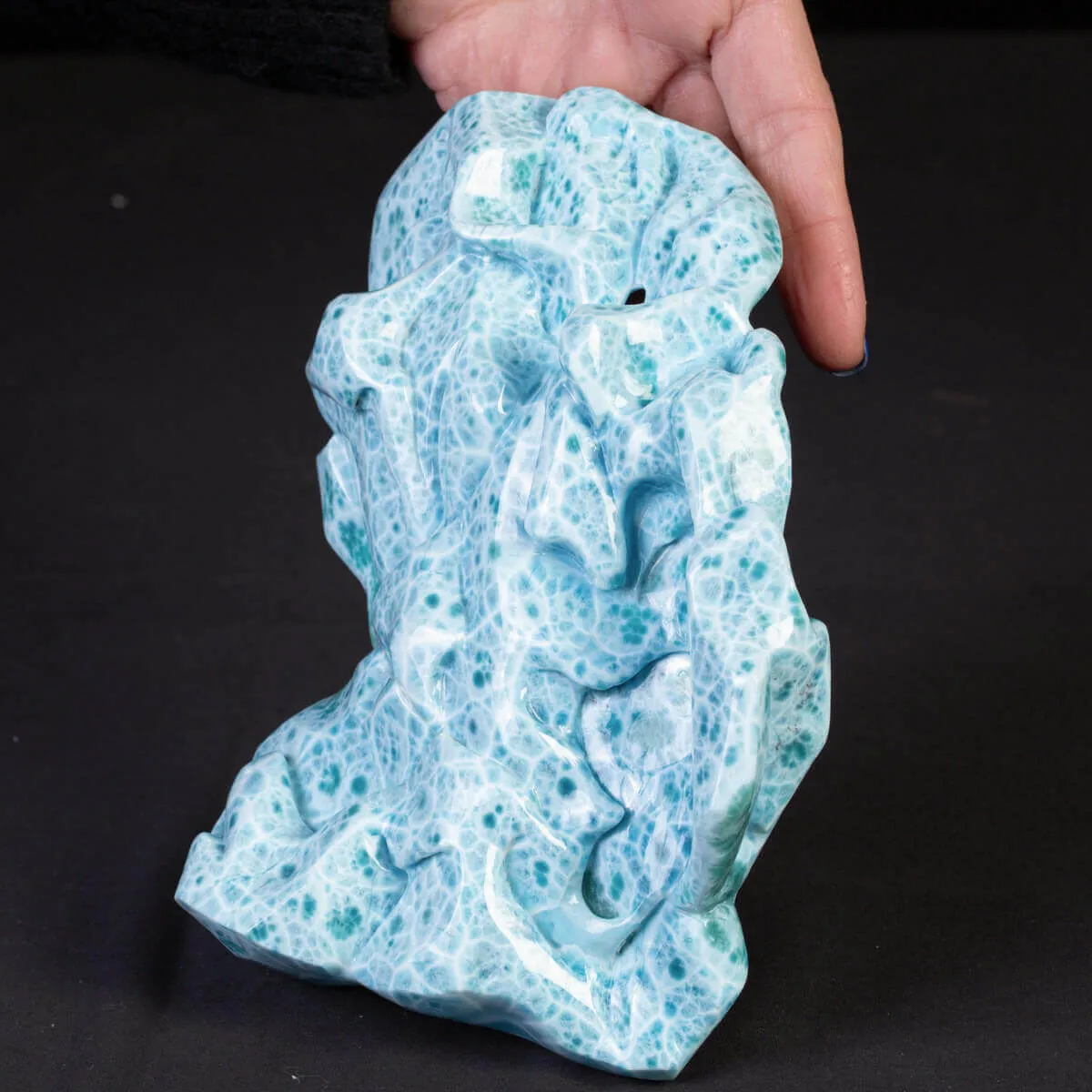 Campione superlativo di Larimar di grandi dimensioni - qualità da museo.
