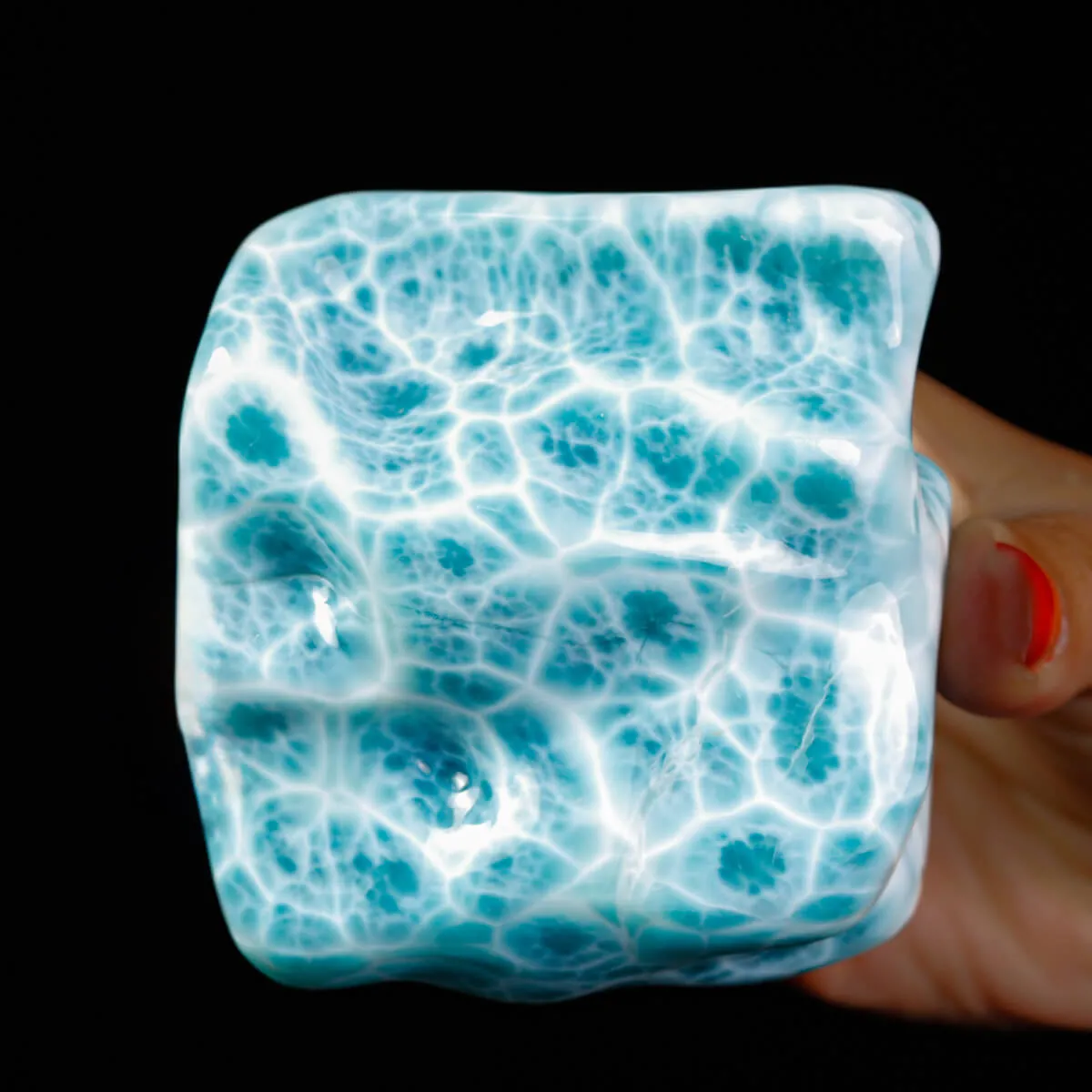 Splendido Larimar dei Caraibi-  Un Esemplare di Straordinaria Bellezza.
