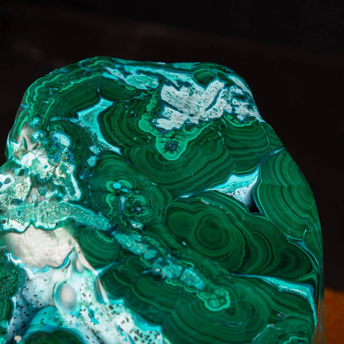 Capolavoro di Malachite Botroidale e Crisocolla