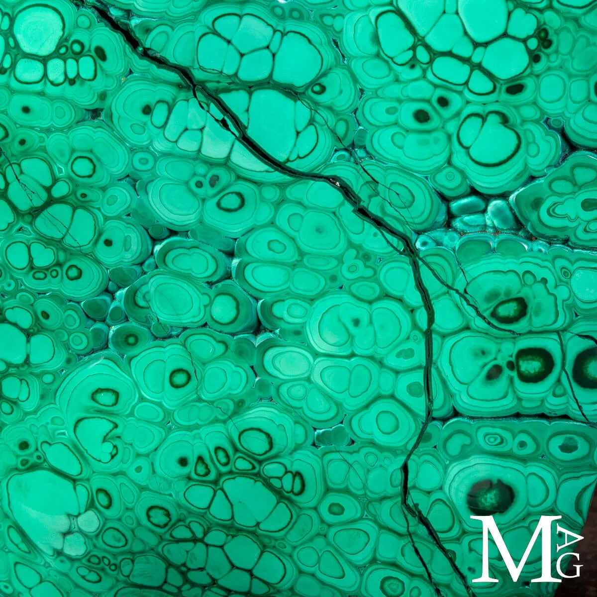 Maestoso Blocco di Malachite - Prima Scelta.