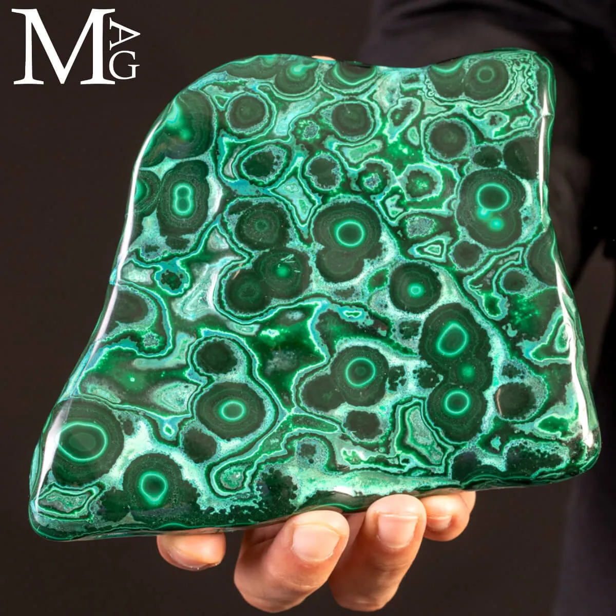 Malachite Botroidale con Occhi