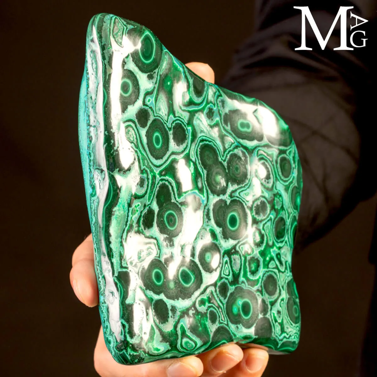 Malachite Botroidale con Occhi