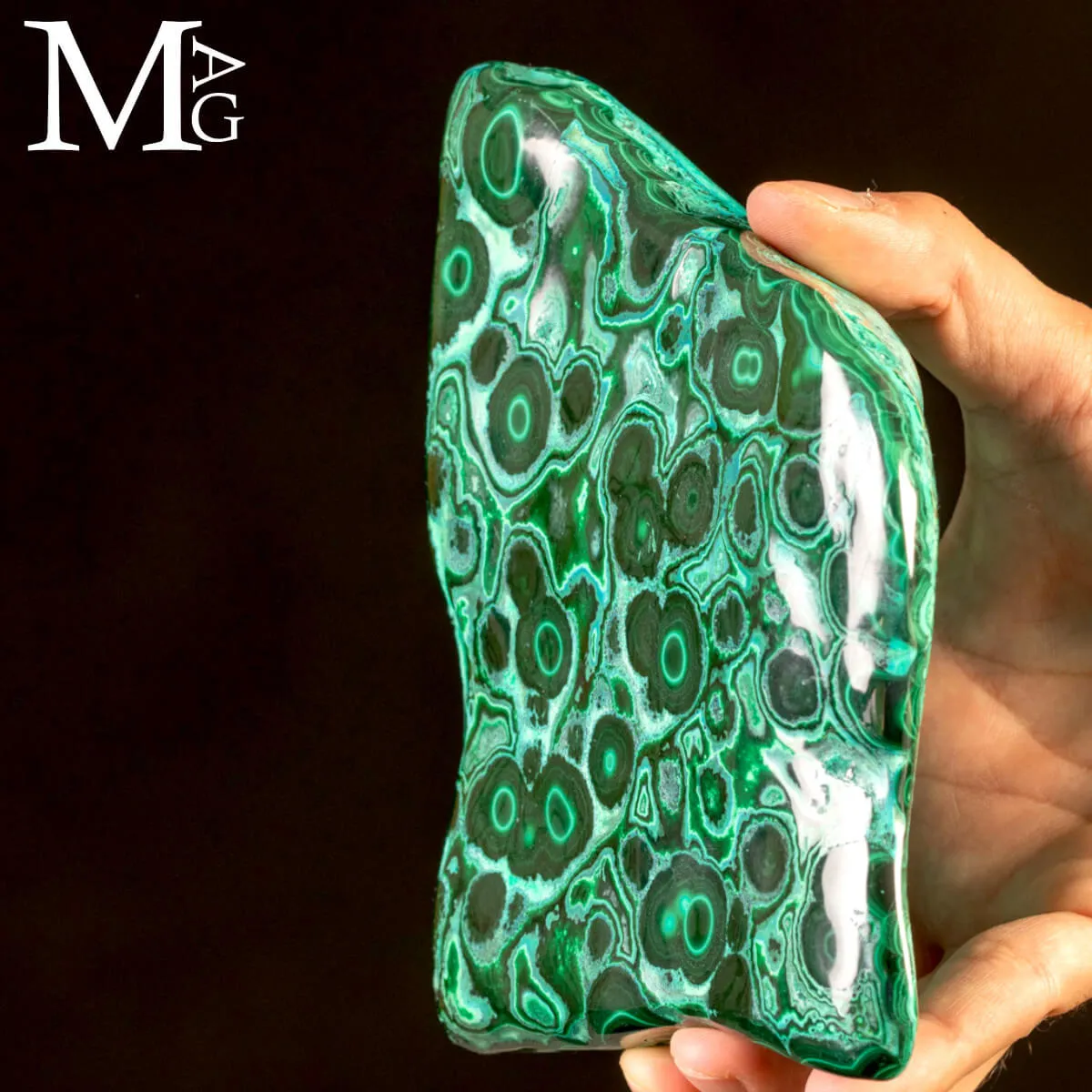 Malachite Botroidale con Occhi