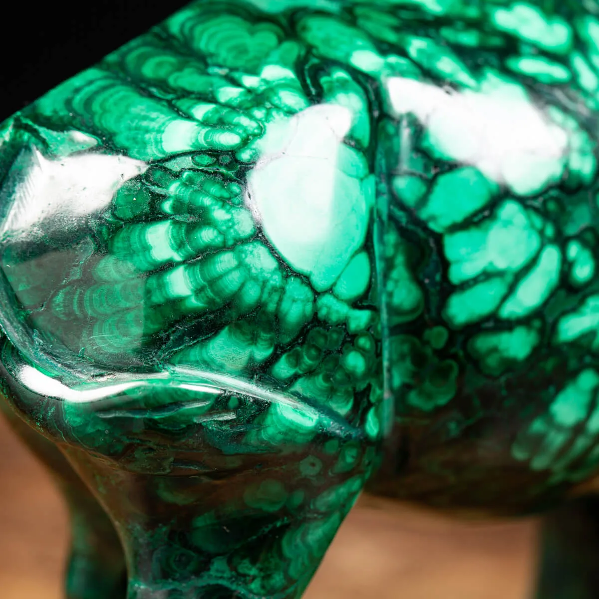 Statua Toro in Malachite