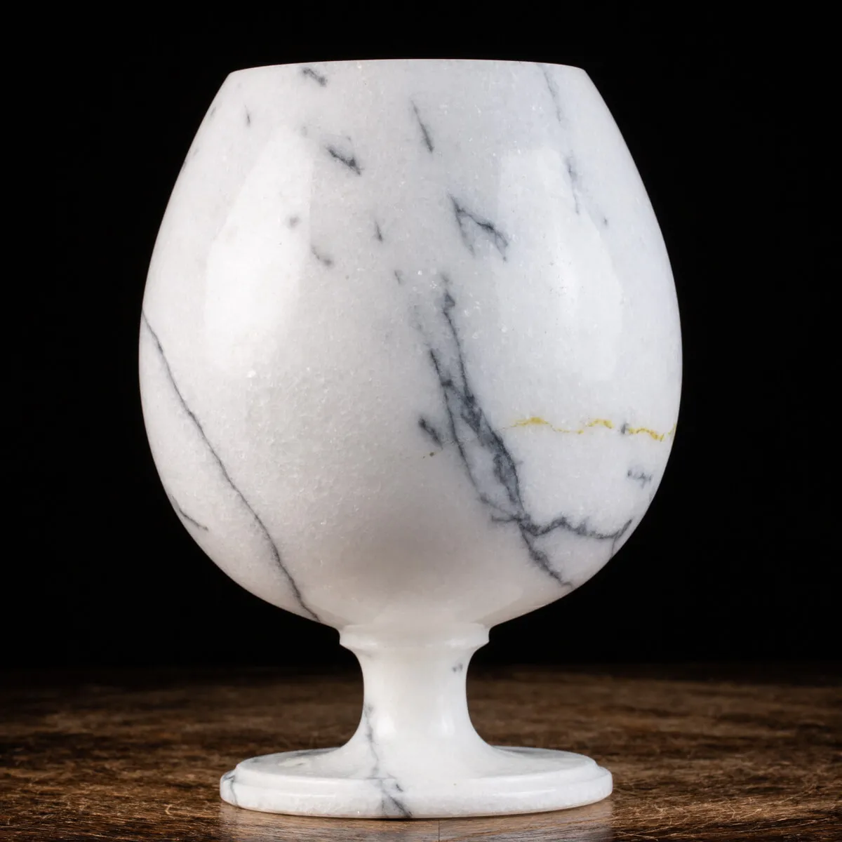 Bicchiere in Marmo Bianco Ibiza