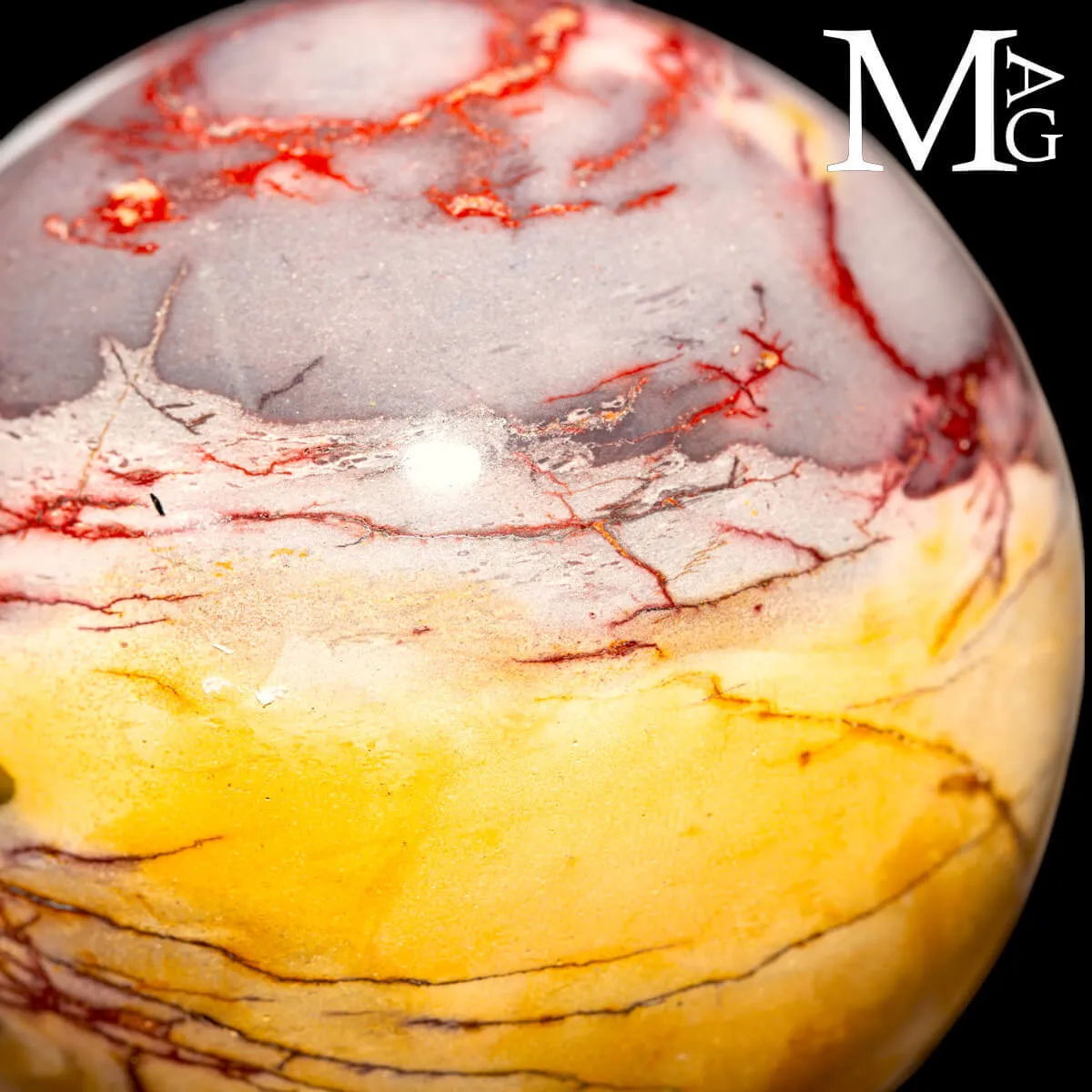 Sfera in Mookaite Naturale – Australia Occidentale
