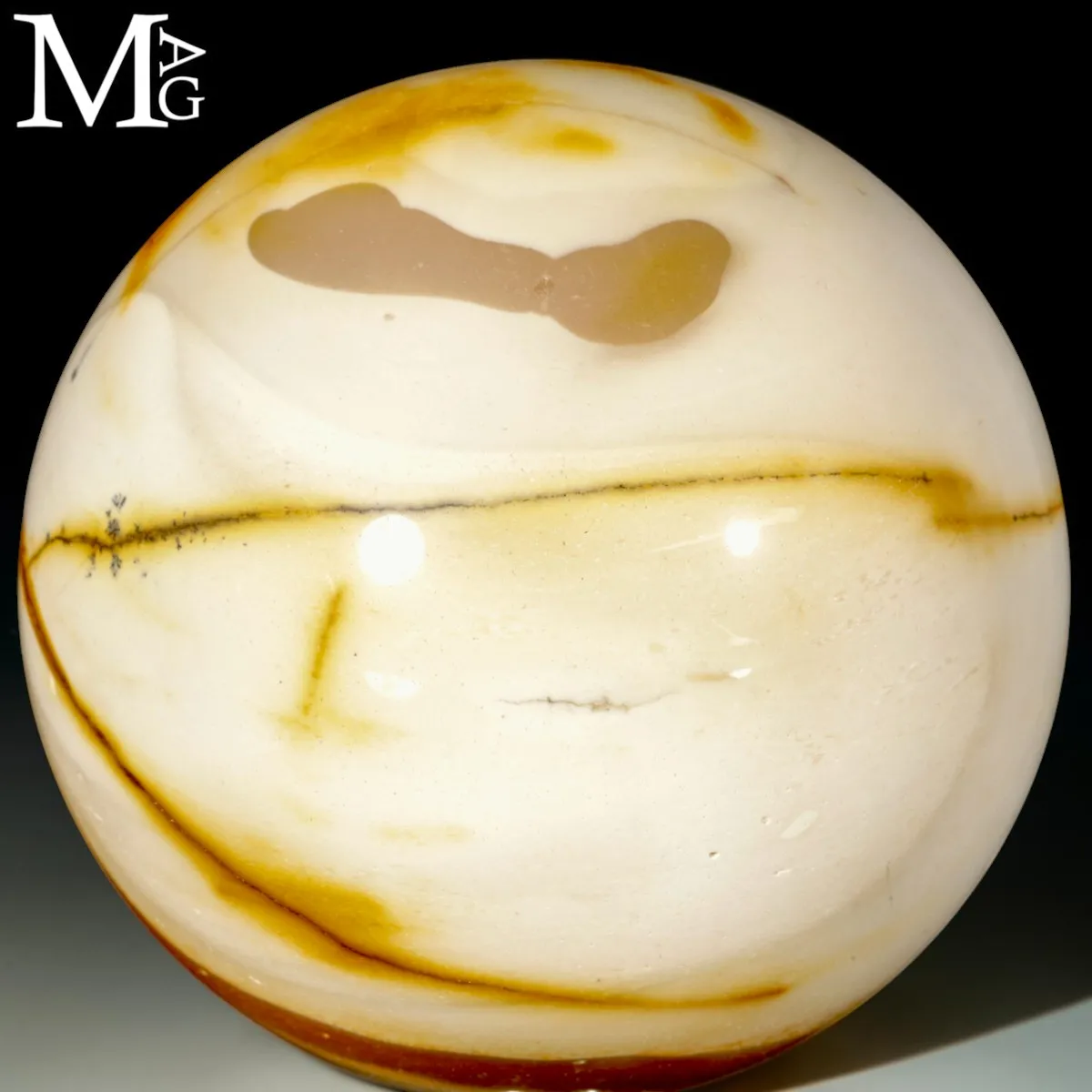 Sfera in Mookaite Giallo Crema – Australia