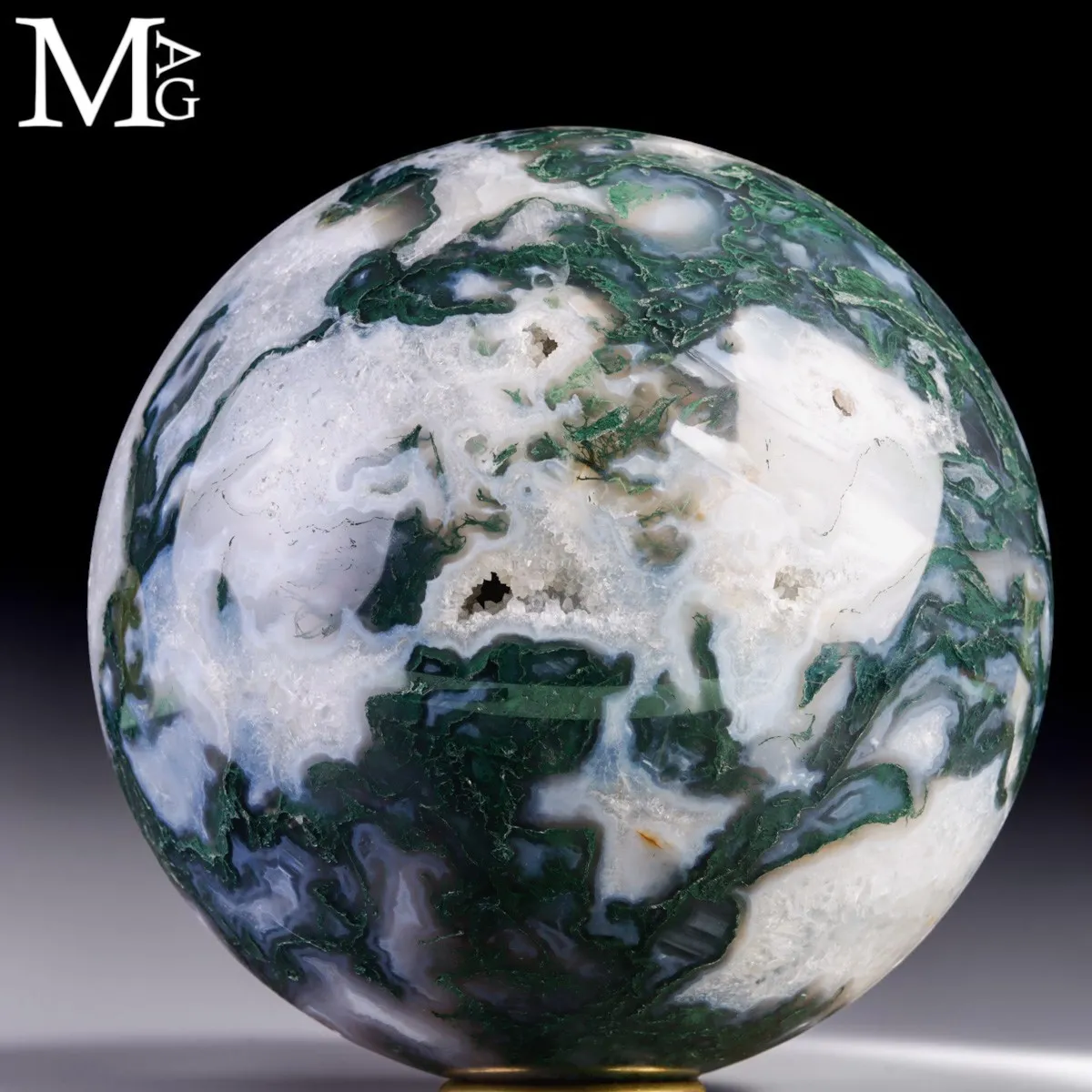 Sfera in Agata Muschiata – Madagascar