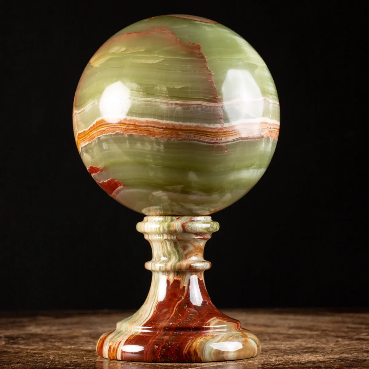 Sfera in Onice Verde