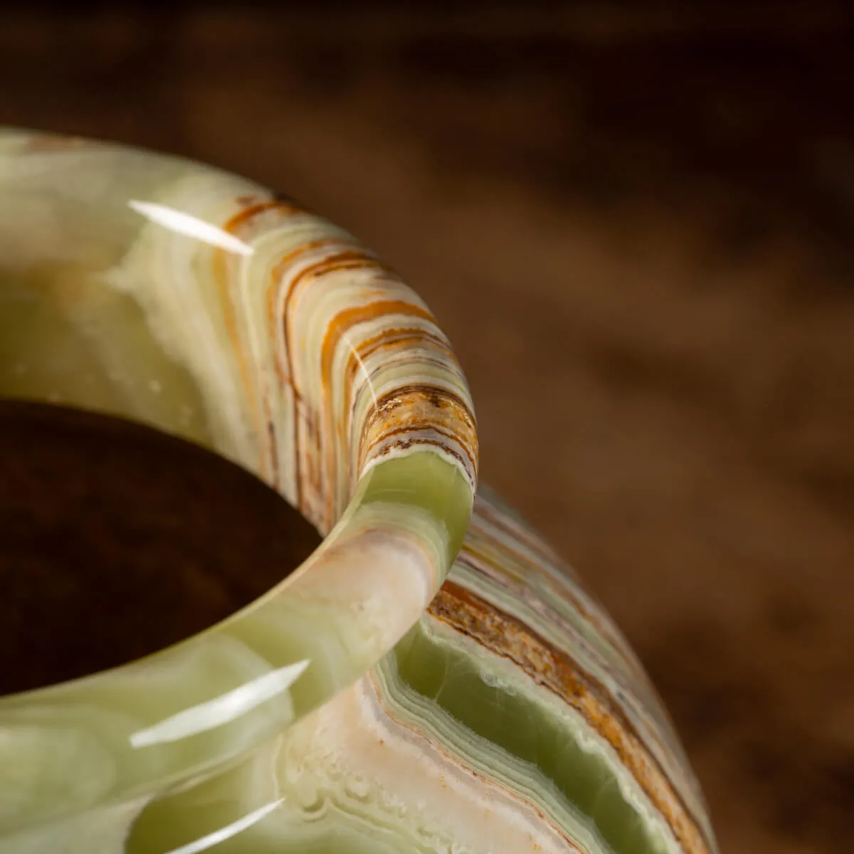 Vaso in Onice Verde