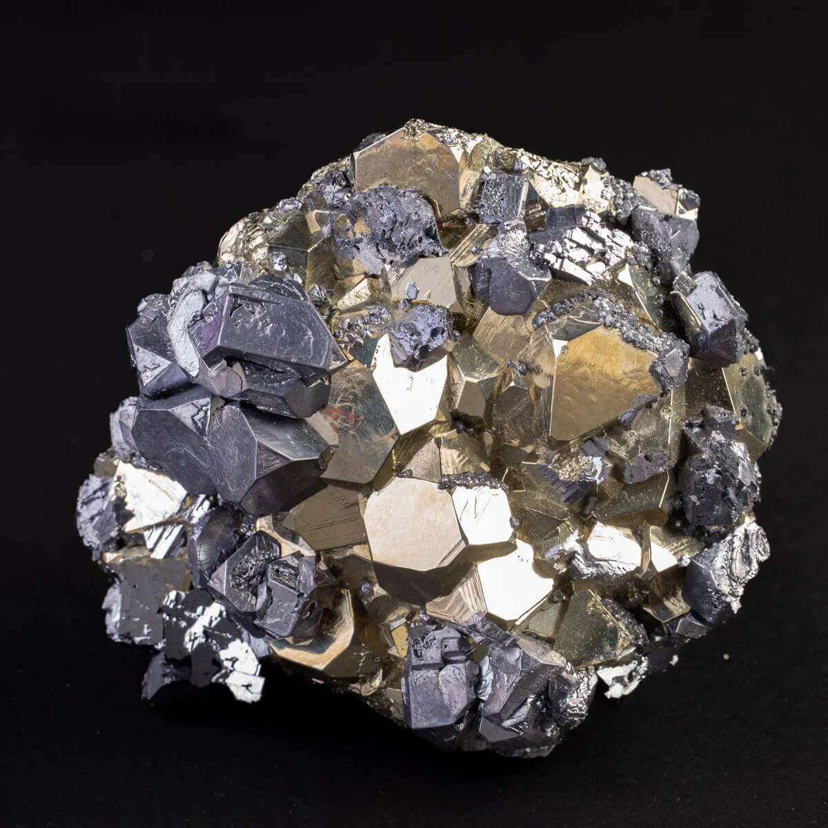 Calcopirite e Galena dalla Miniera di Huanzala, Perù.