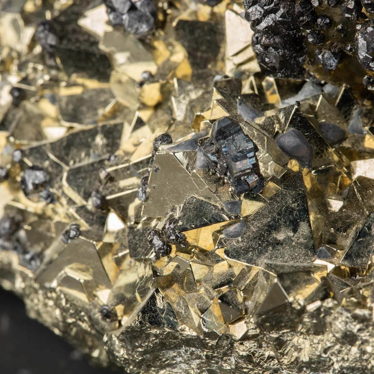Cristalli di Pirite con Sfalerite