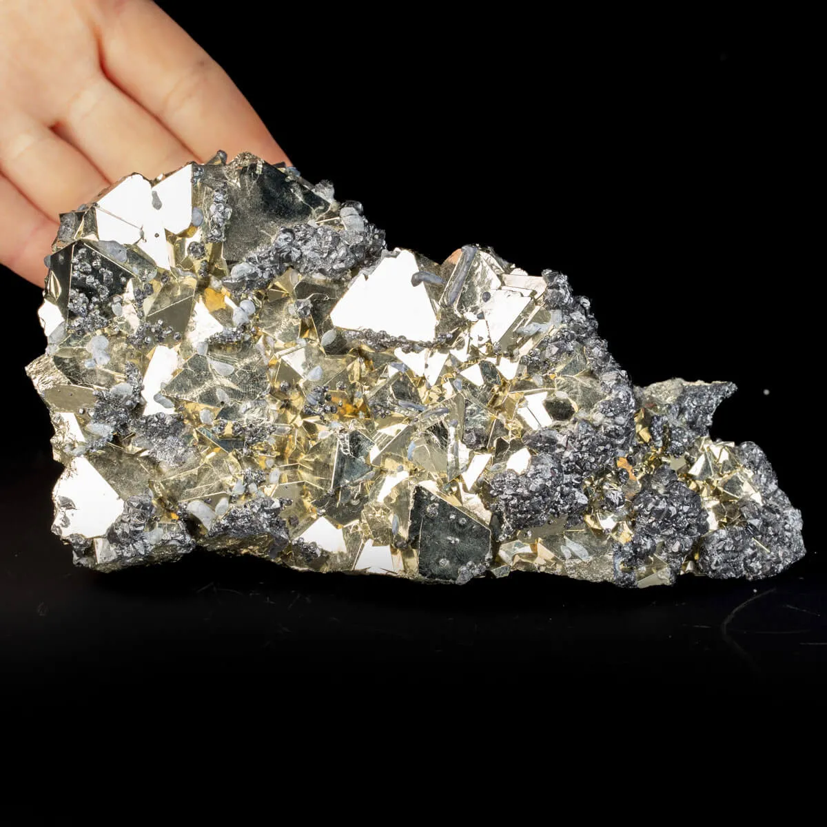 Cristalli di Pirite con Sfalerite