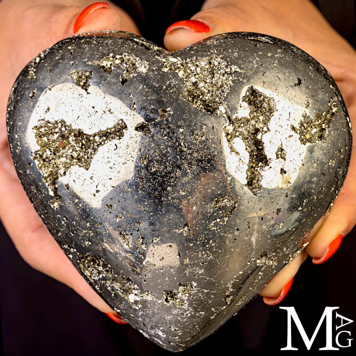 Cuore in Pirite del Perù.