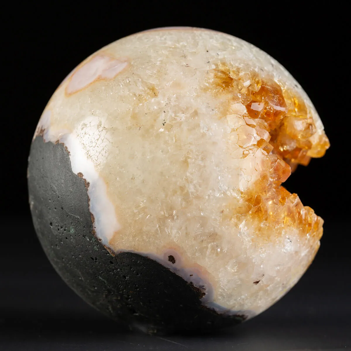 Sfera di Geode di Citrino