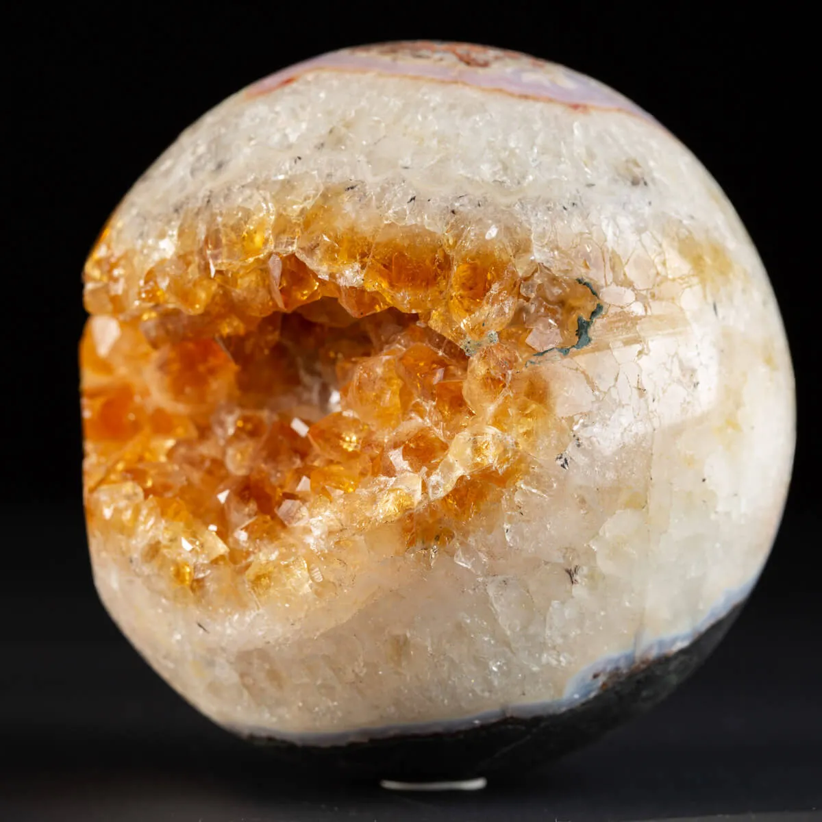 Sfera di Geode di Citrino