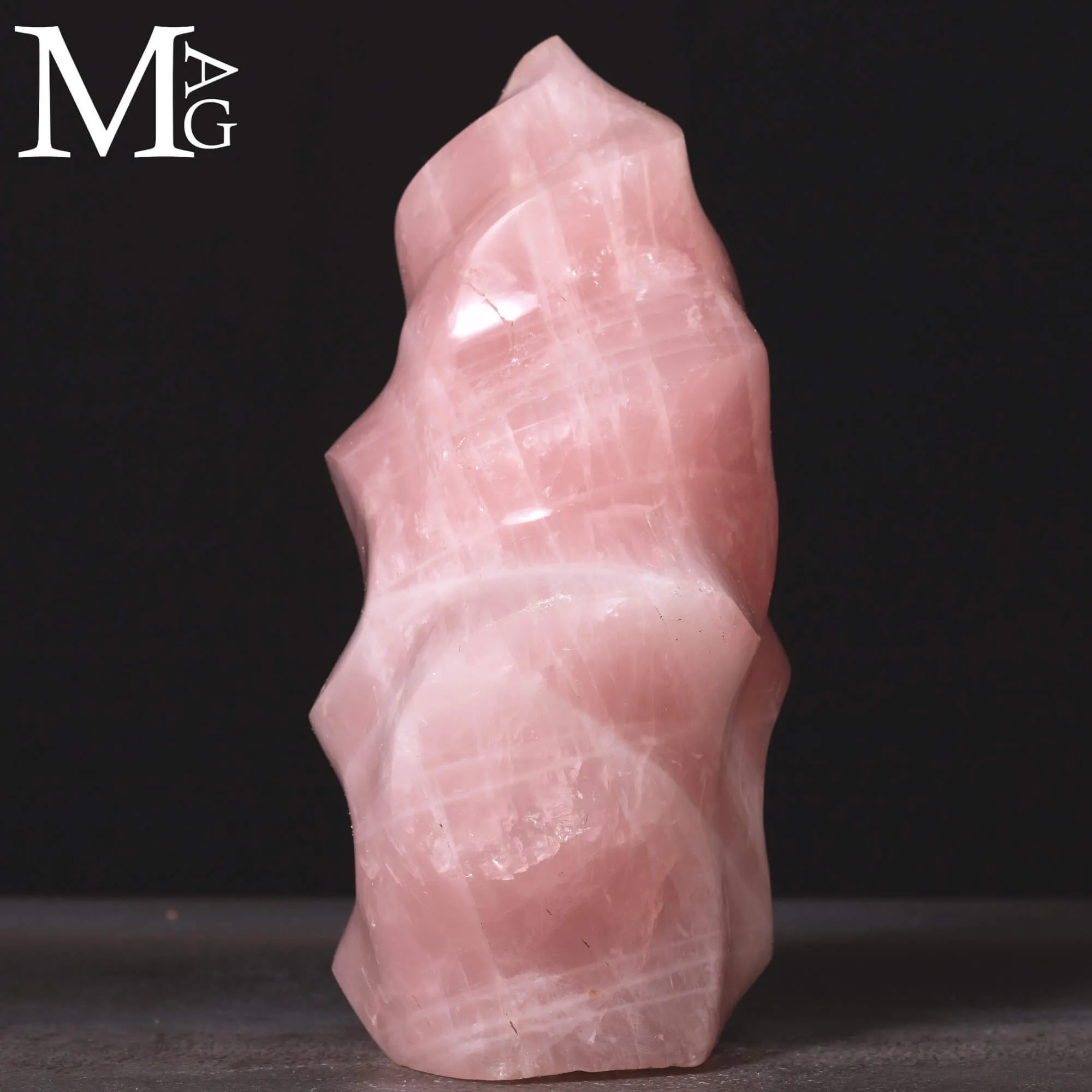 Quarzo Rosa – Intaglio a Fiamma