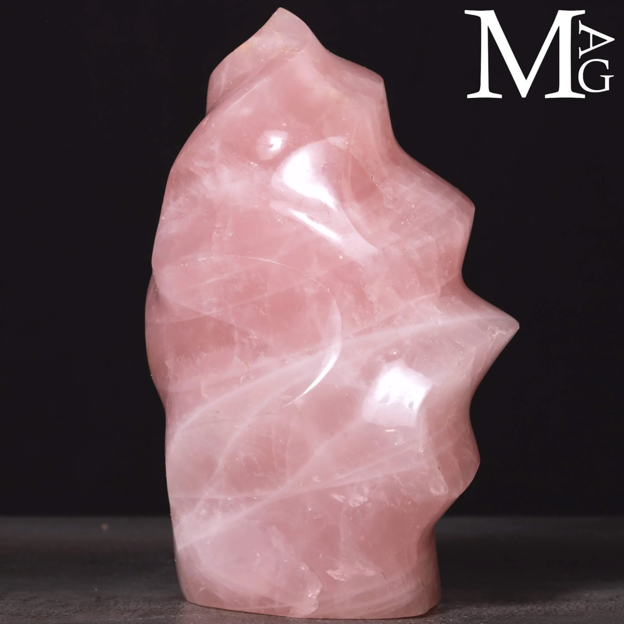 Quarzo Rosa – Intaglio a Fiamma