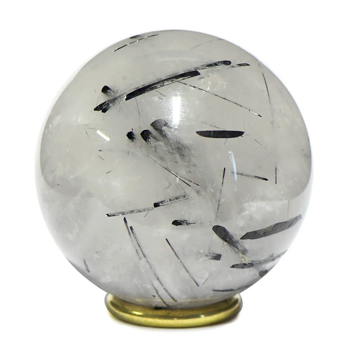 Sfera in Quarzo Tormalinato