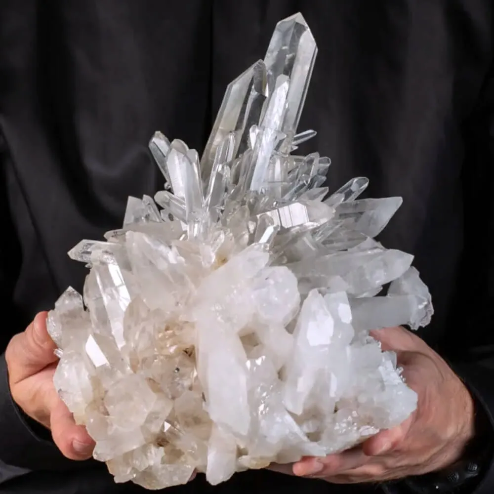 Cristalli di Quarzo Ialino e Striature Lemuriane –  Colombia