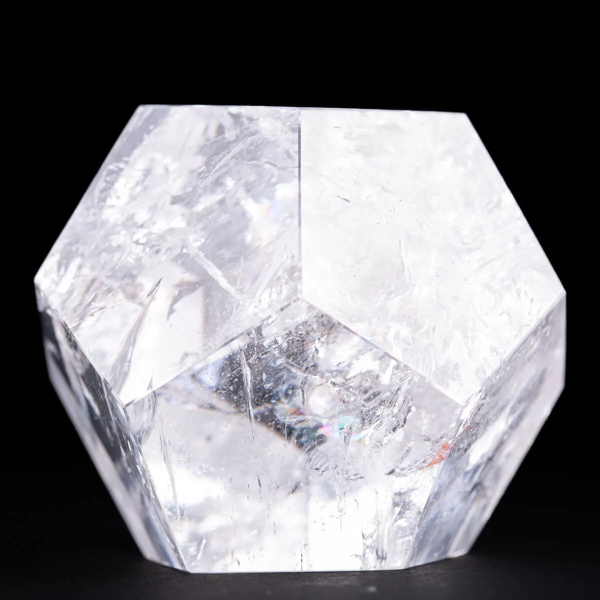Dodecaedro in Quarzo: Geometria Sacra dell'Universo.