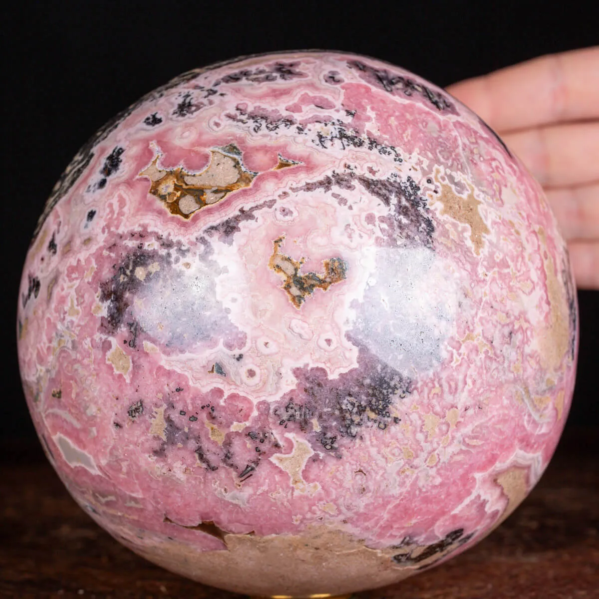 Grande Sfera in Rodocrosite