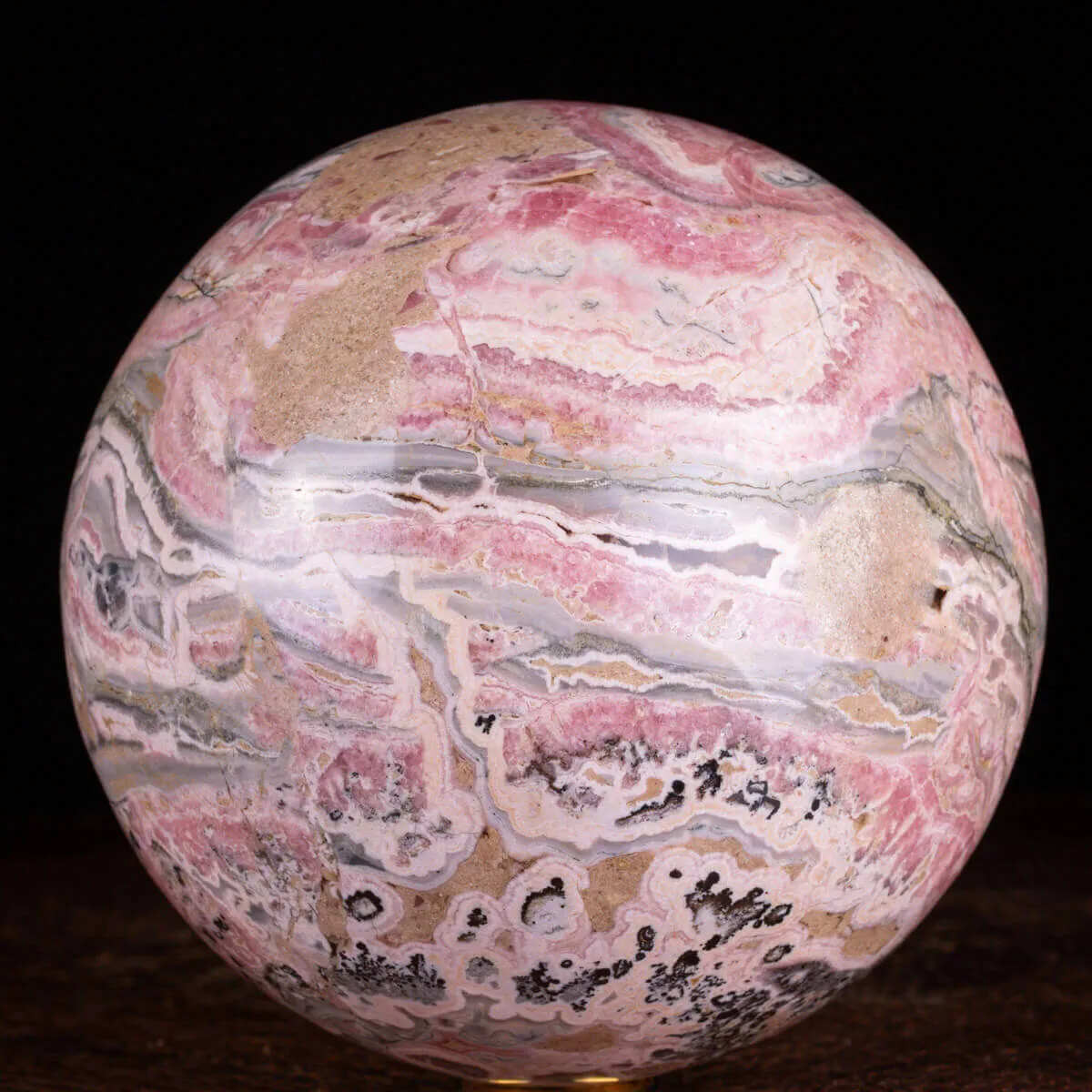 Grande Sfera di Rodocrosite dell'Argentina