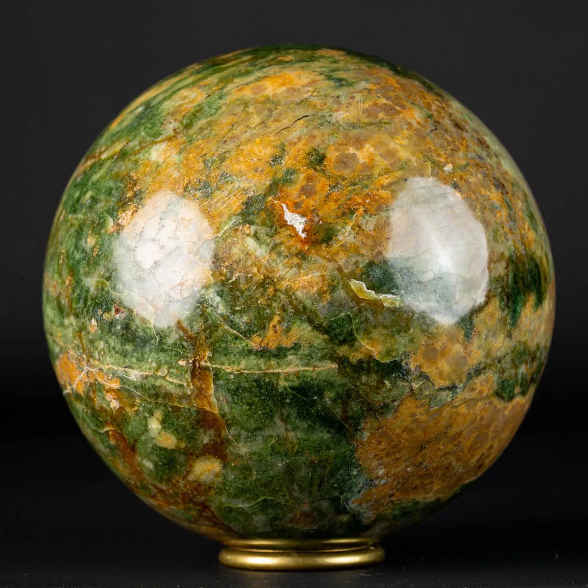 Sfera di Unakite Intagliata.