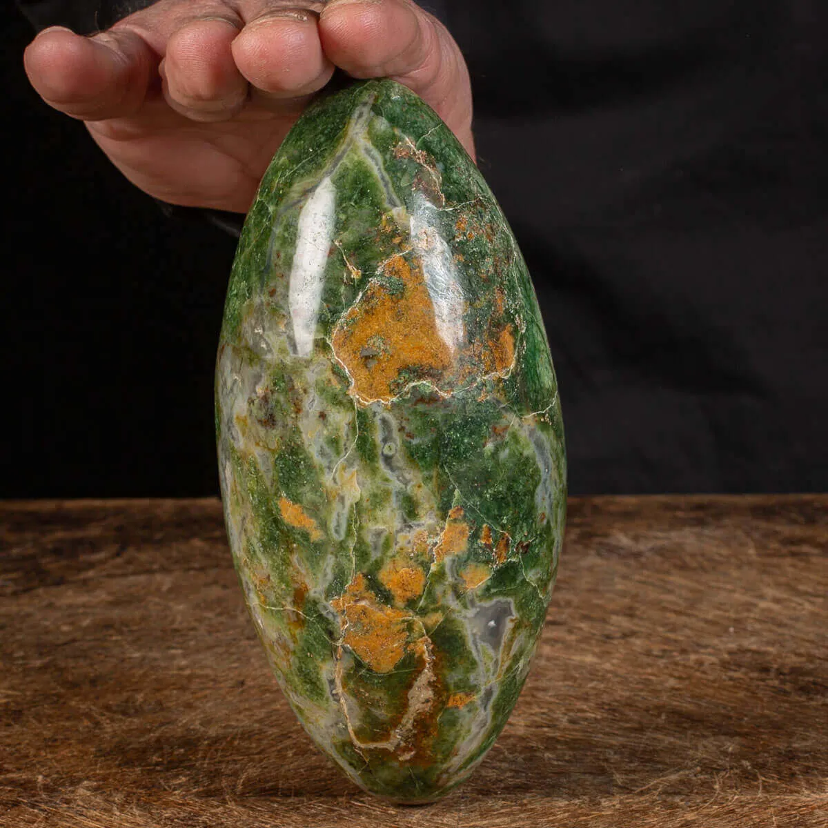 Unakite Shiva Lingam Healing Energy.