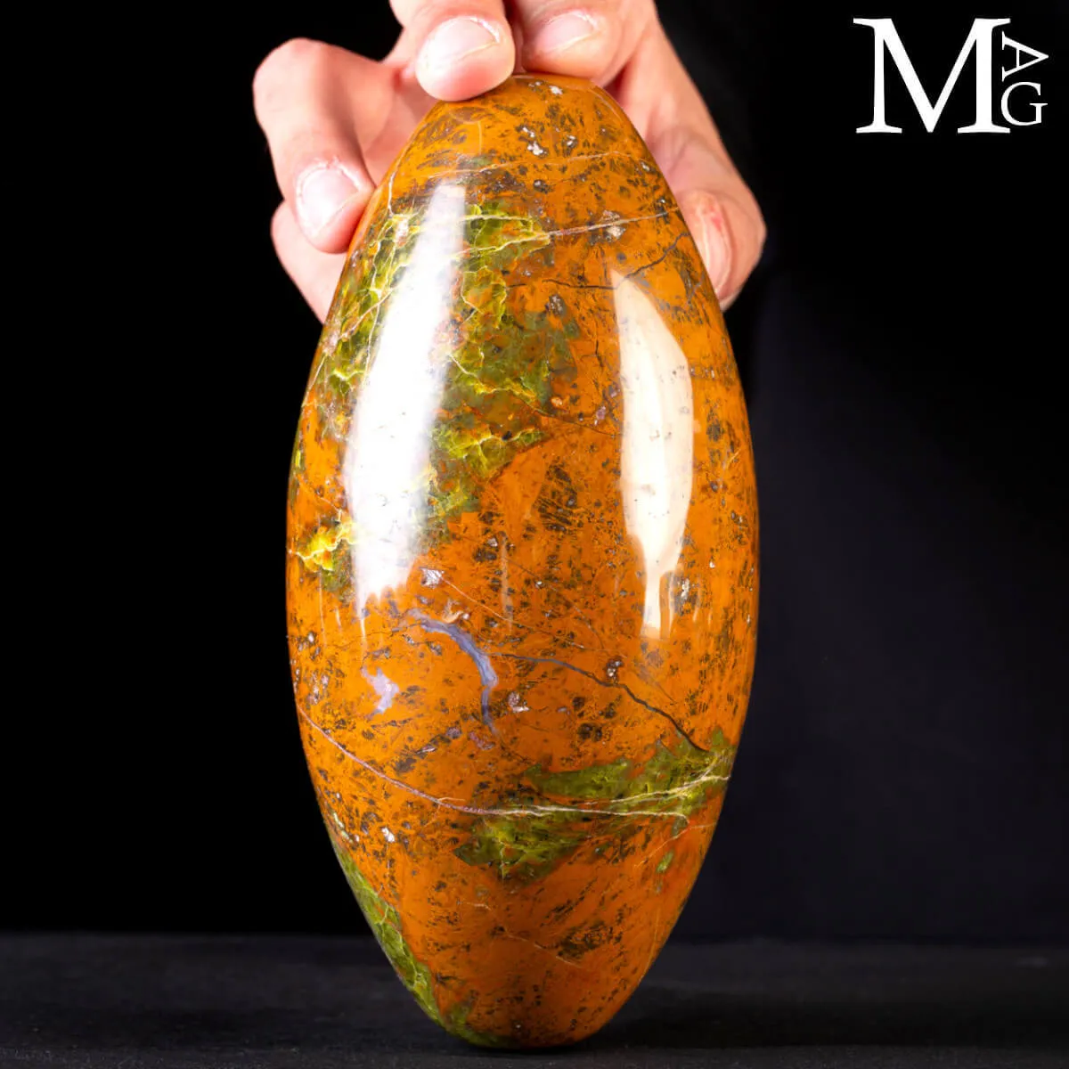 Shiva Lingam in Unakite – Madagascar
