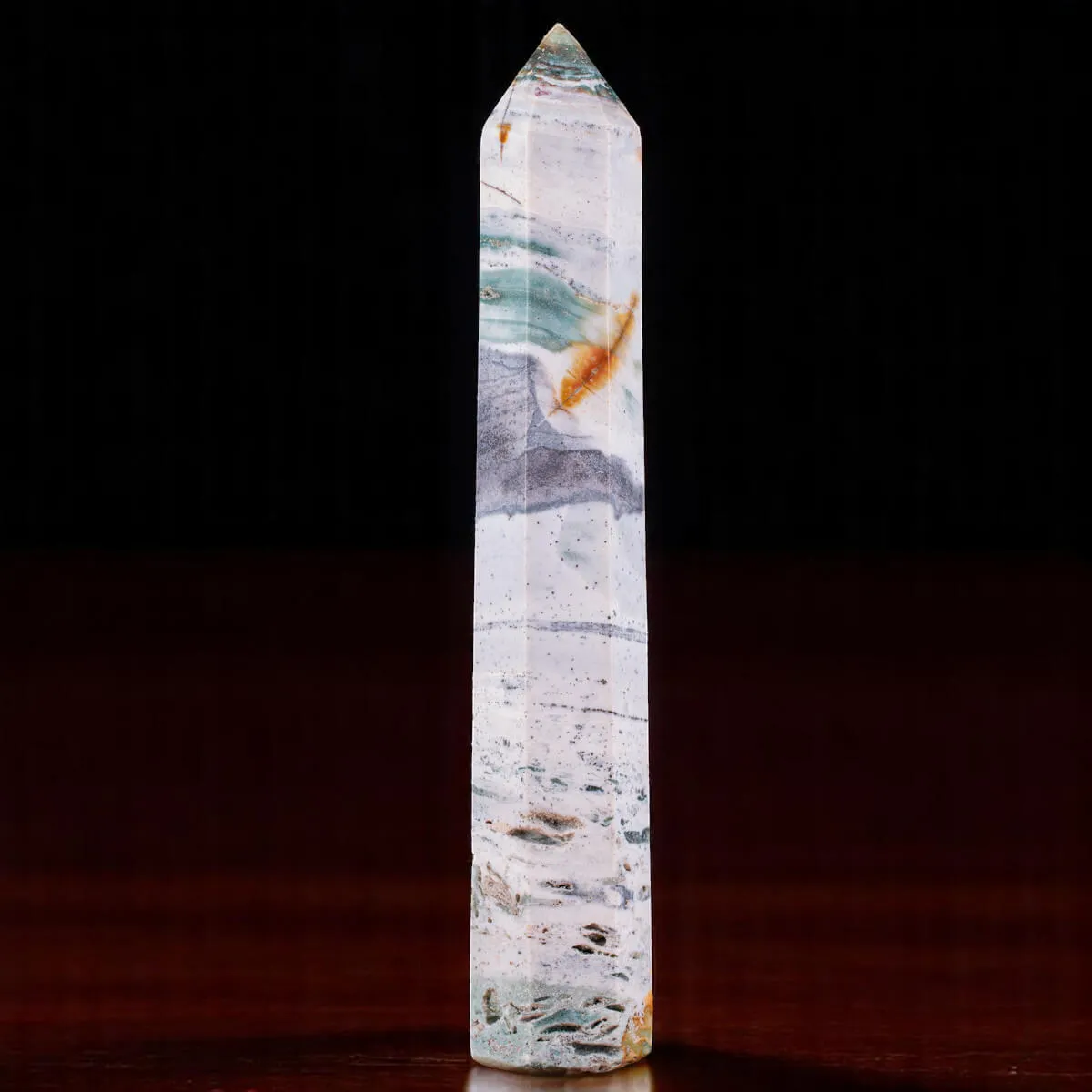 Obelisco in Wave Jasper levigato – Madagascar