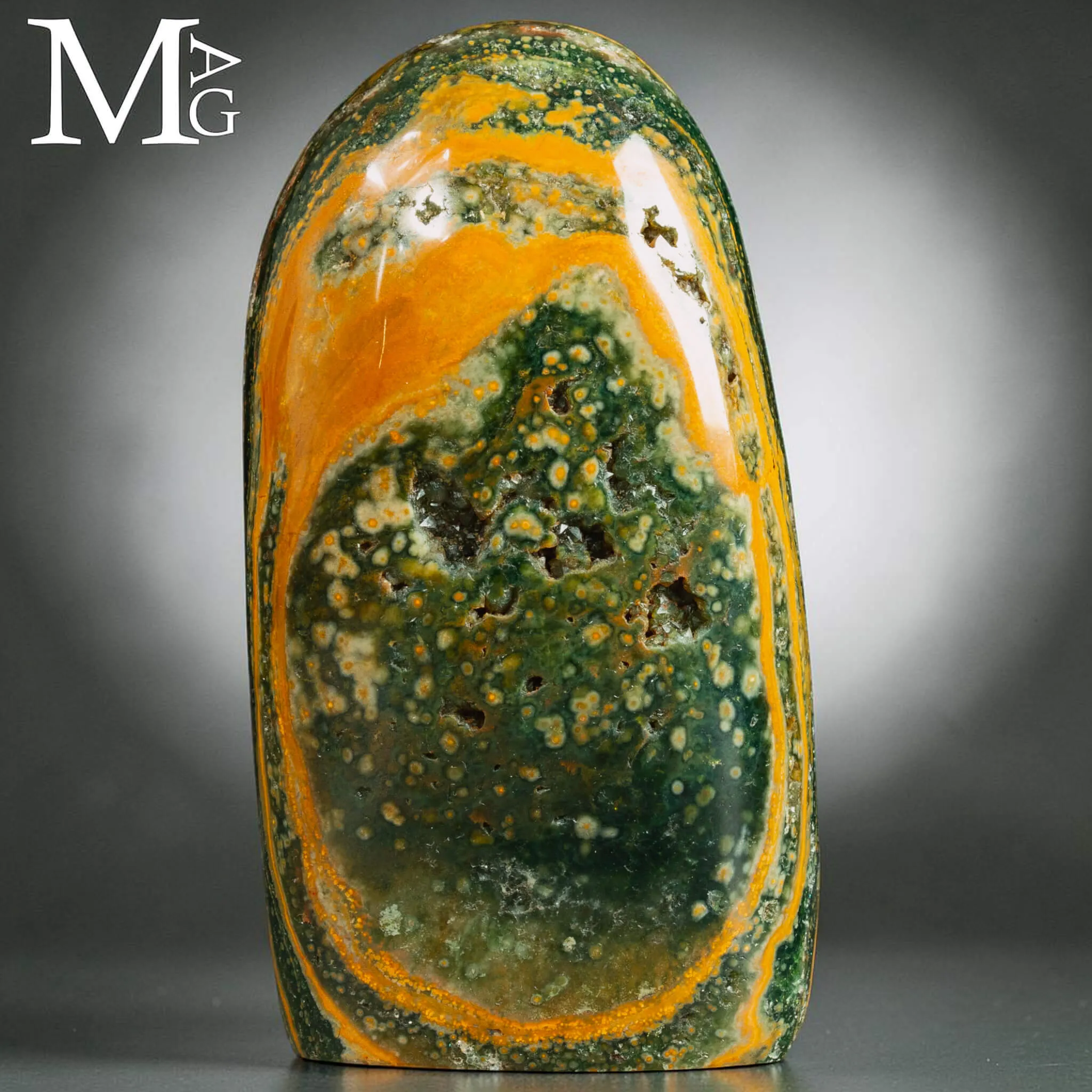 Ocean Jasper – Con Ocellature e Stratificazioni.