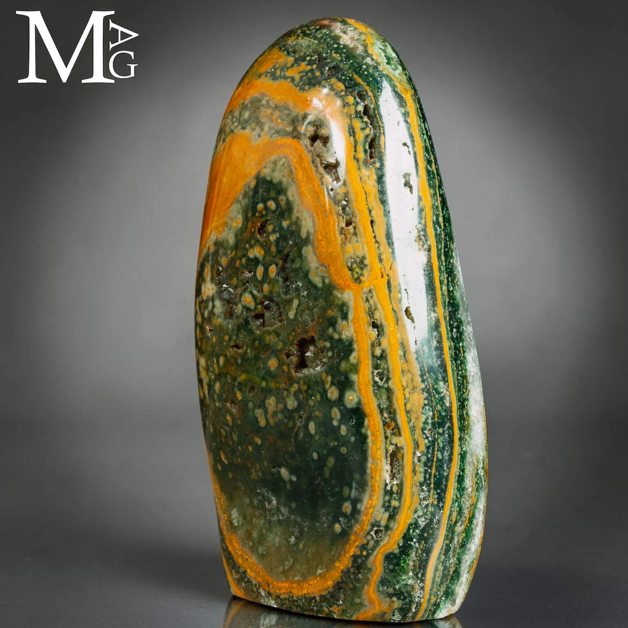 Ocean Jasper – Con Ocellature e Stratificazioni.