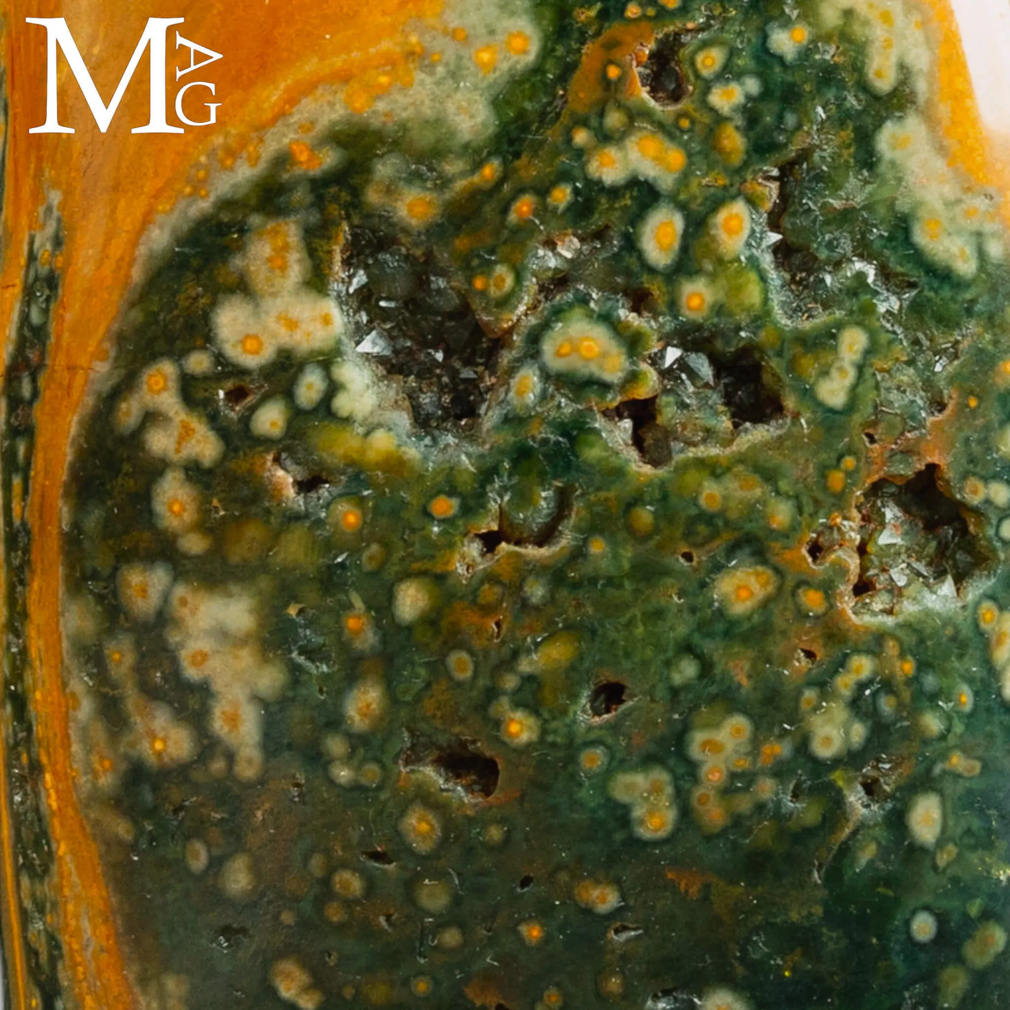 Ocean Jasper – Con Ocellature e Stratificazioni.
