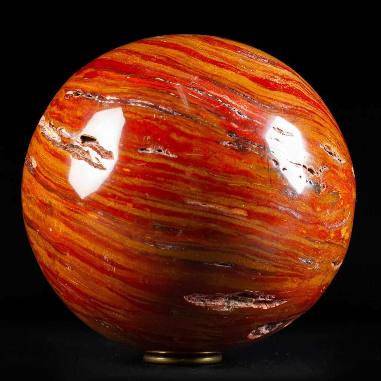 Sfera in Diaspro Rosso
