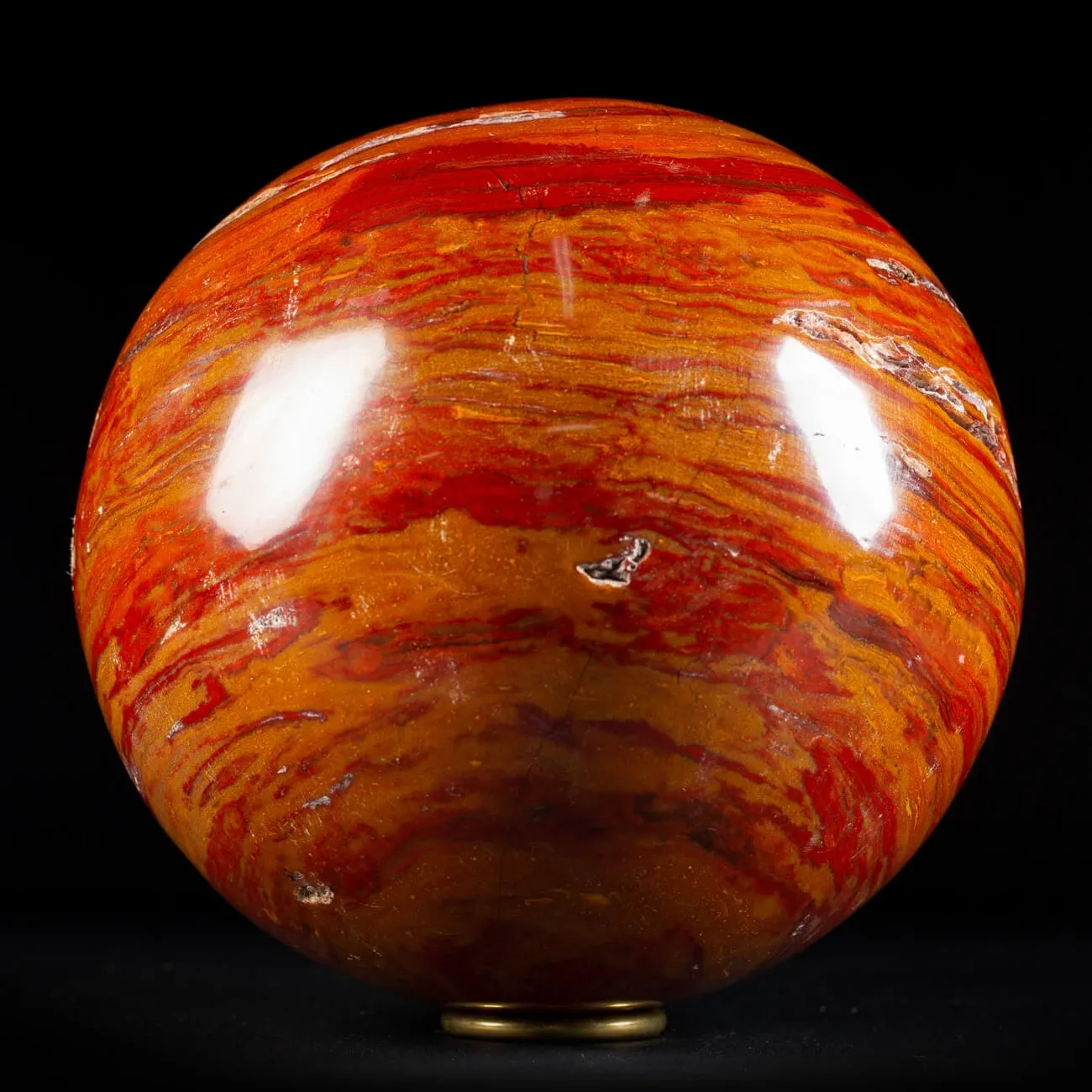 Sfera in Diaspro Rosso