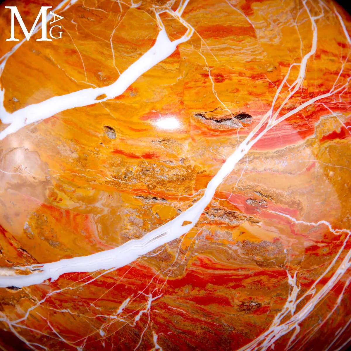 Sfera in Diaspro Rosso del Madagascar - 174 mm