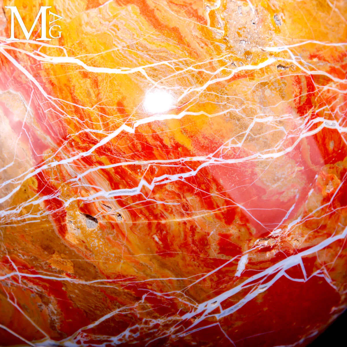 Sfera in Diaspro Rosso del Madagascar - 174 mm