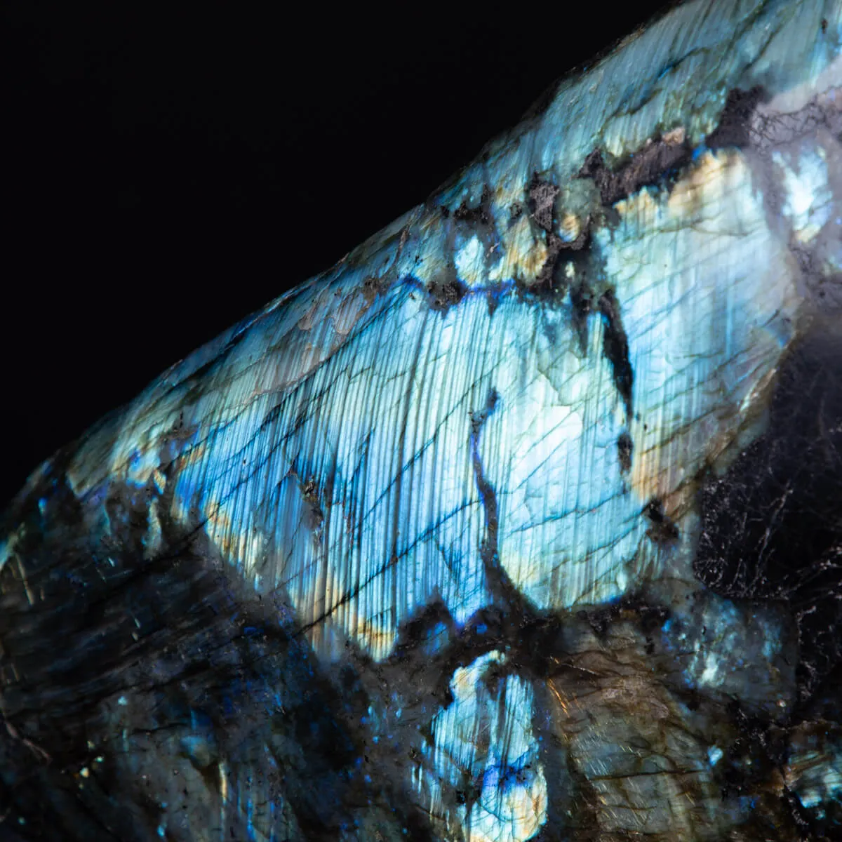 Pietra di Labradorite Unica per Design d'Interni.