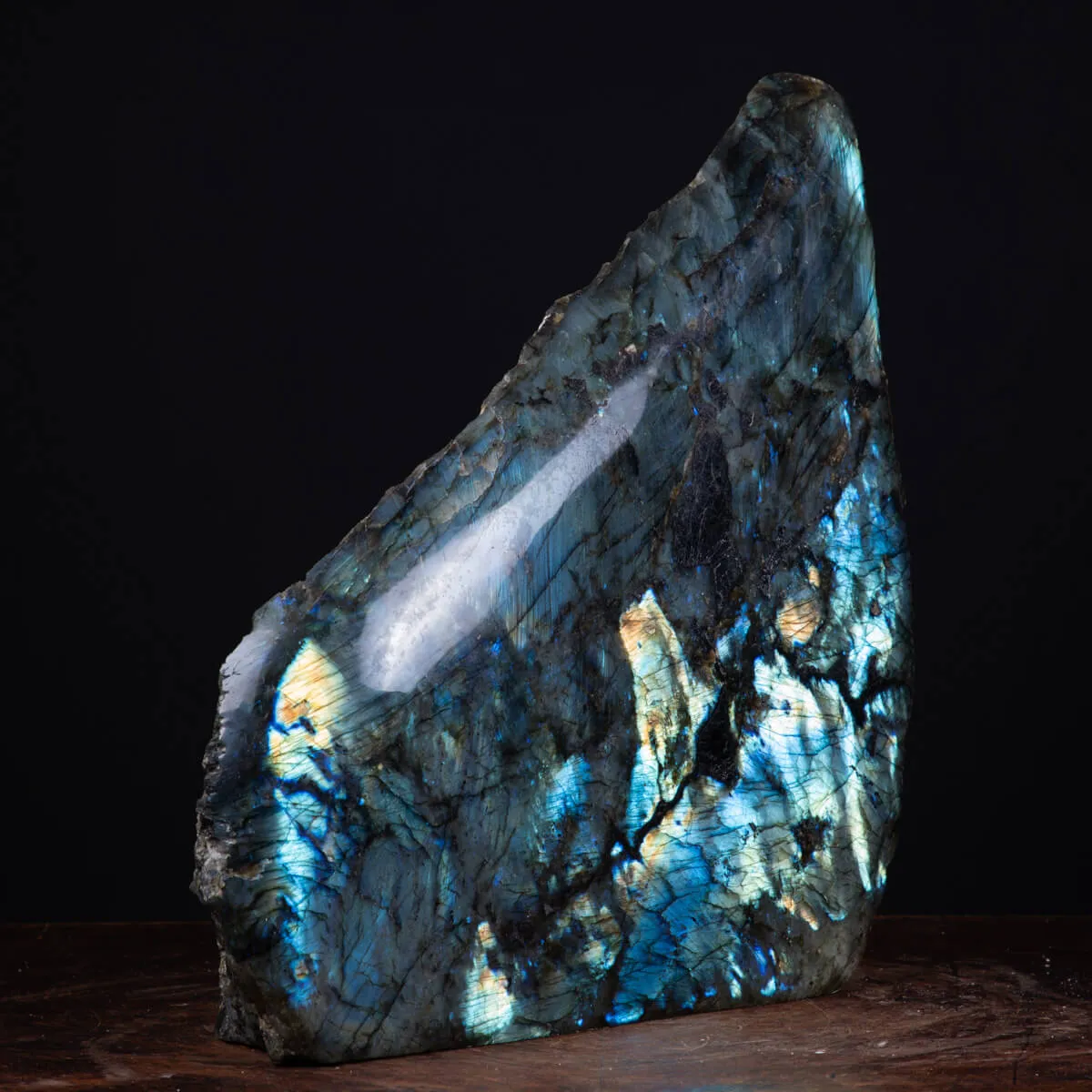 Pietra di Labradorite Unica per Design d'Interni.