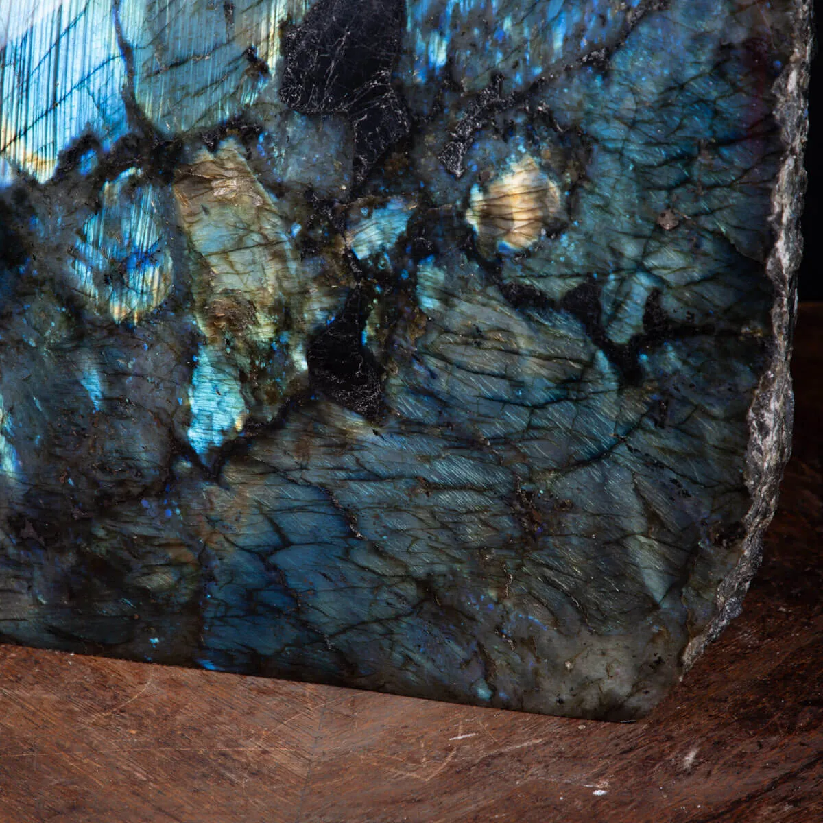 Pietra di Labradorite Unica per Design d'Interni.