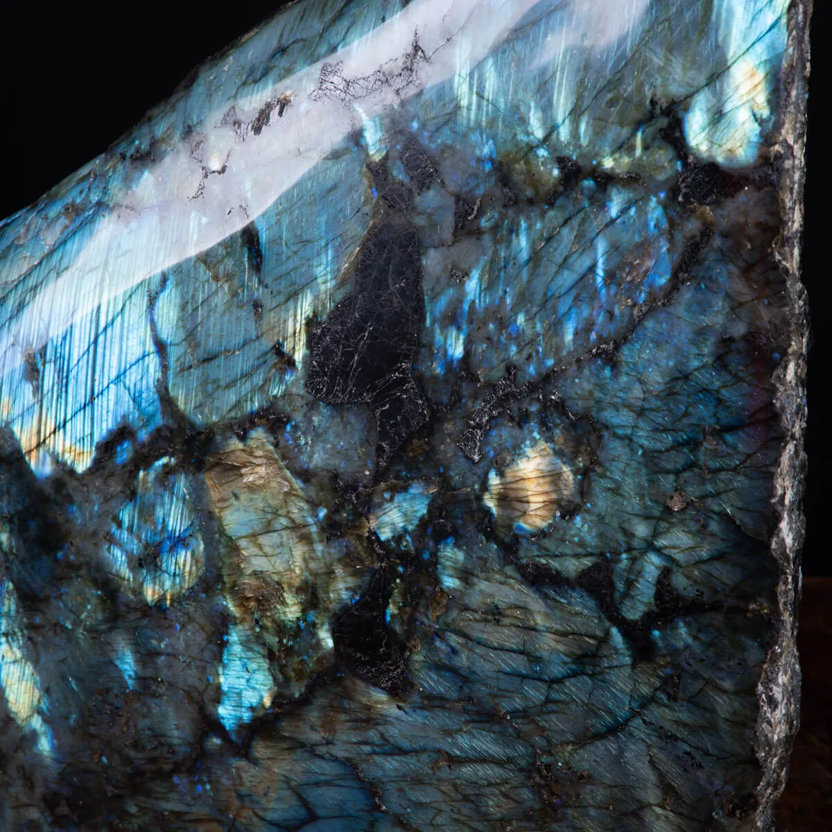 Pietra di Labradorite Unica per Design d'Interni.